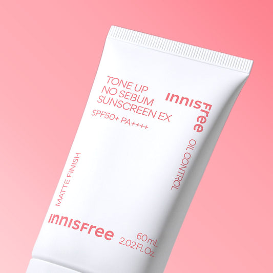 Tone Up No Sebum Sunscreen 60ml - Matte Tinted Sunscreen, Tone Up & Sebum Control