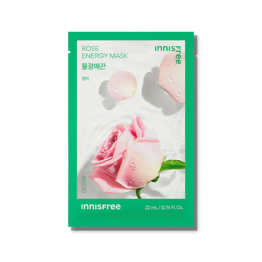 Rose Energy Mask 22ml x 10pcs - Daily Sheet Mask for Instant Hydration & Soothing Relief