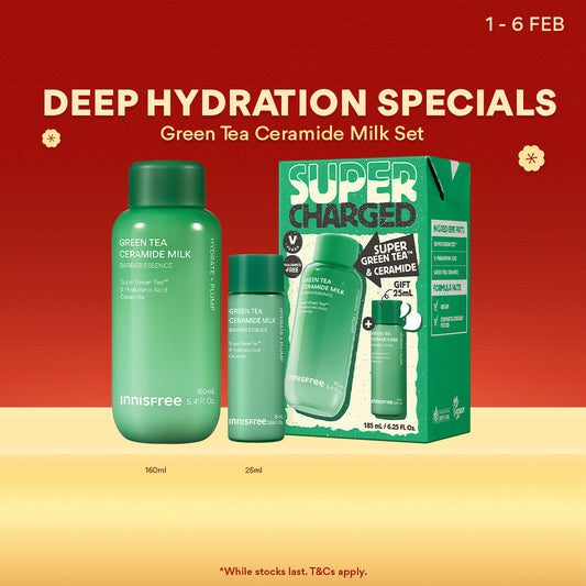 [LIMITED EDITION] Supercharged Green Tea Ceramide Milk Special Set