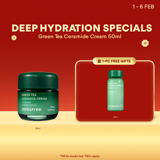 Green Tea Ceramide Cream 50ml - Hydrating Moisturiser