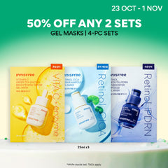 Gel Mask 4PCS Set with Hydrating Ampoule for Brightening / Soothing / Firming
