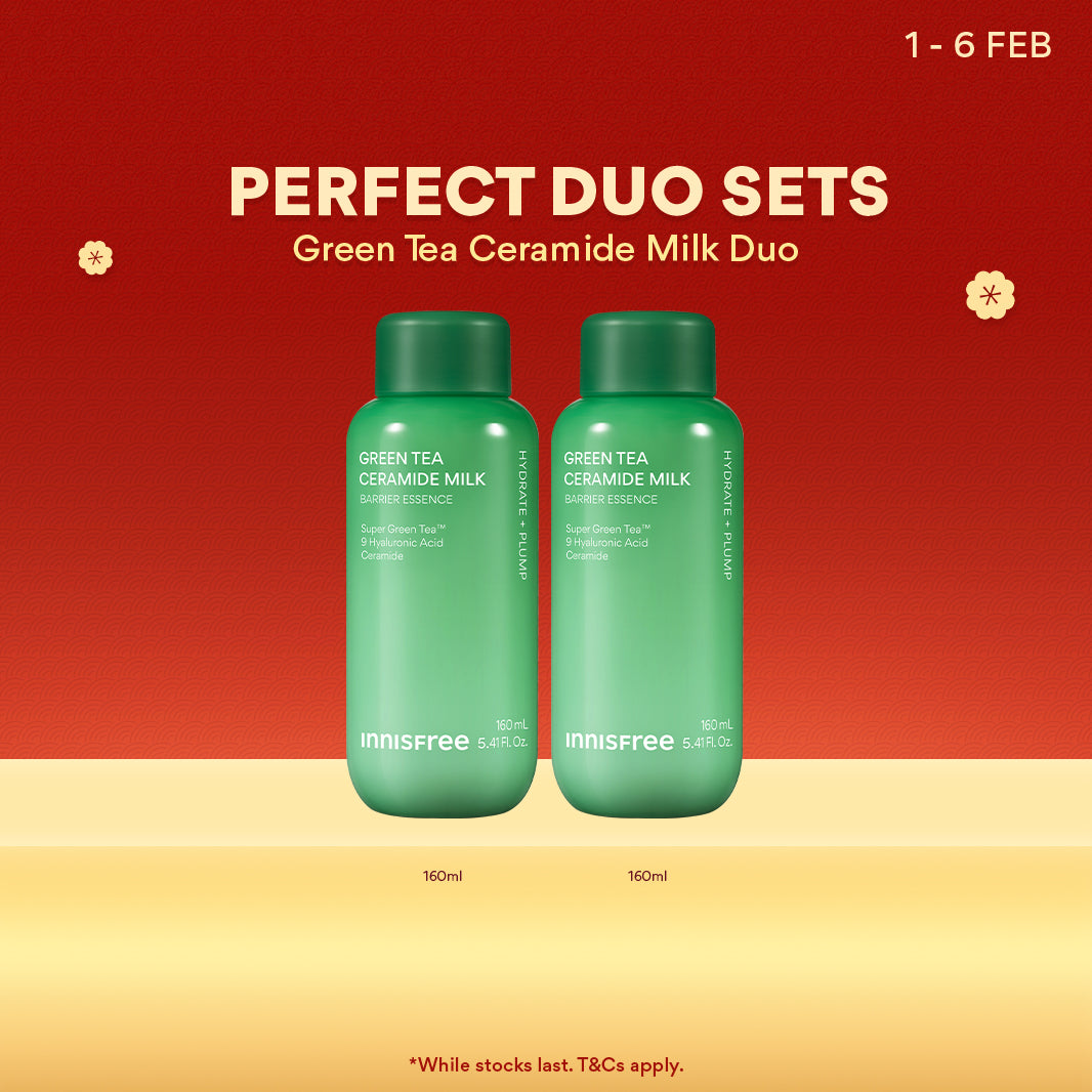 Green Tea Ceramide Milk Duo - Milk Essence, Hydration & Barrier Repair