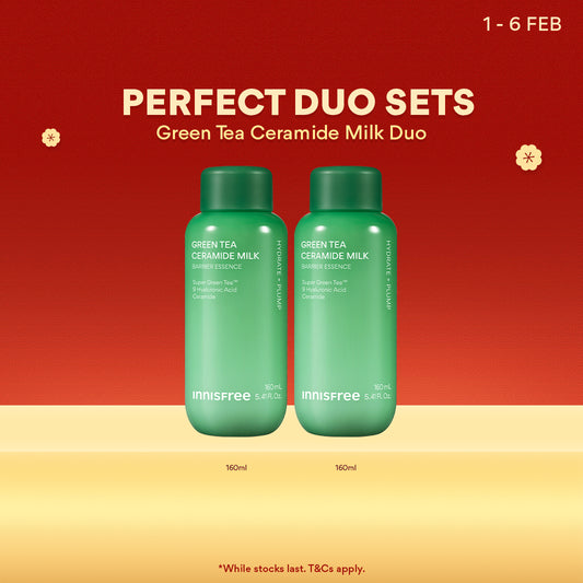 Green Tea Ceramide Milk Duo - Milk Essence, Hydration & Barrier Repair