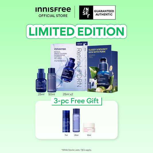 [3PCS GIFT] Green Tea PDRN All Care Set - Skin Booster Ampoule for Pores & Wrinkles