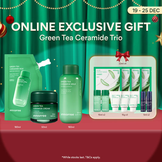 [BUY 3 FREE 11] Green Tea Ceramide Trio - Online Exclusive Set + 11PCS Gift