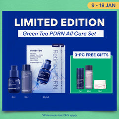 [3PCS GIFT] Green Tea PDRN All Care Set - Skin Booster Ampoule for Pores & Wrinkles