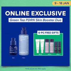 [6PCS GIFT] Green Tea PDRN Skin Booster Duo - Toner & Ampoule for Pores & Wrinkles