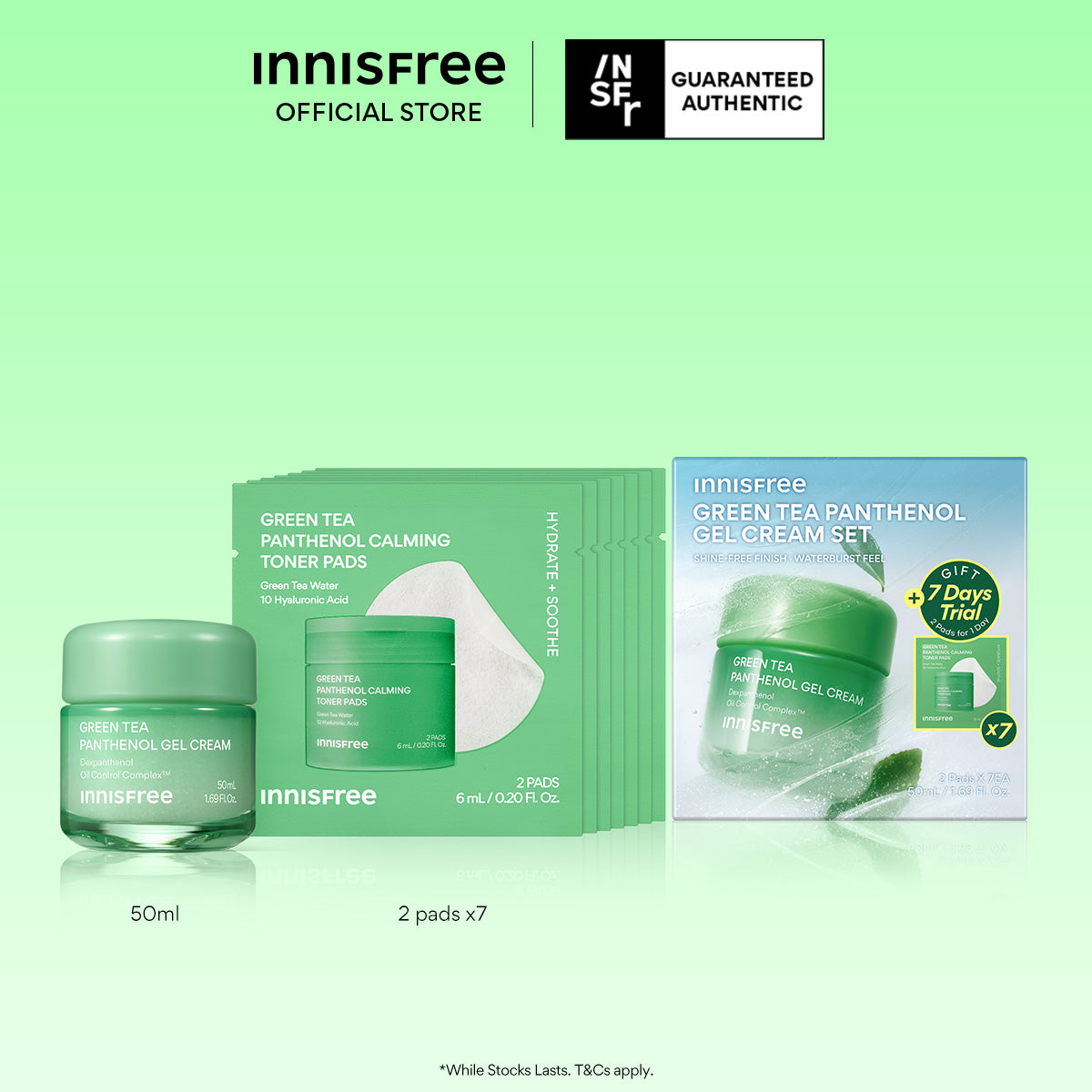 [LIMITED EDITION] Cool Down Green Tea Panthenol Gel Cream Special Set