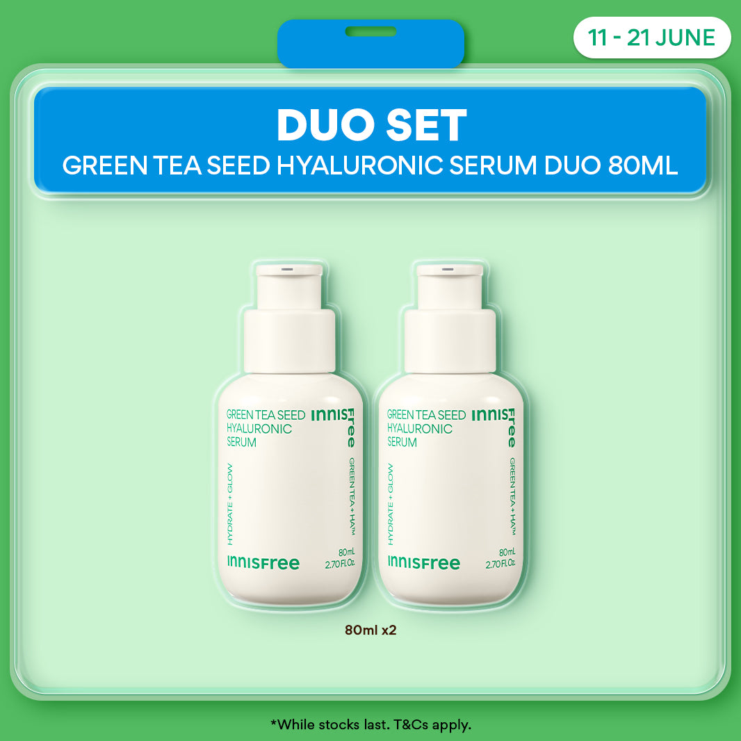 Green Tea Seed Hyaluronic Serum 80ml Duo - Hyaluronic acid, Hydration & Glow