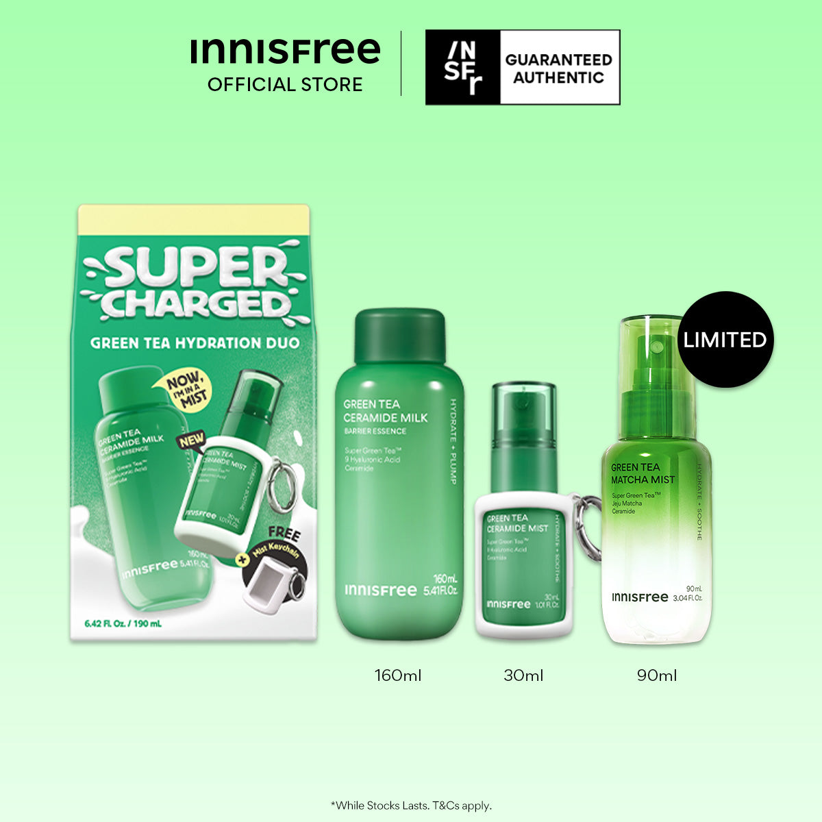 Green Tea Ceramide Milk & Matcha Mist Set
