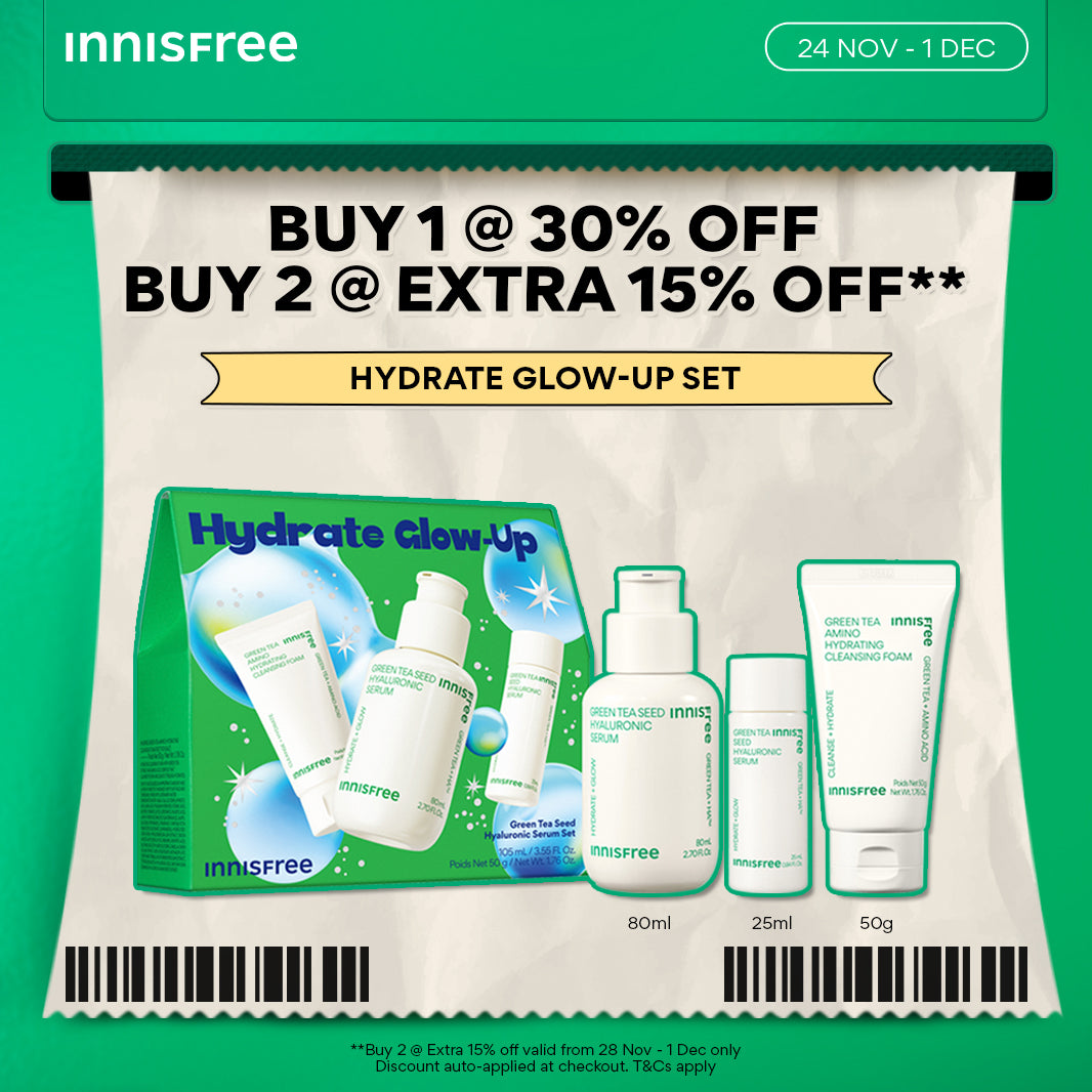 [BLACK FRIDAY SALE] Holiday Edition Green Tea Seed Hyaluronic Serum 80ml + 2PCS Travel-size