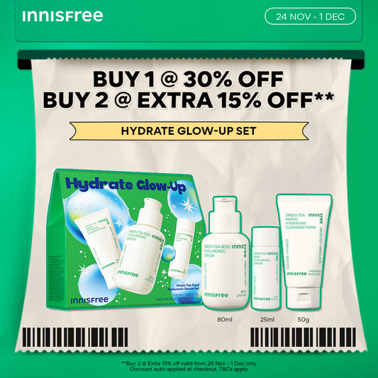 [BLACK FRIDAY SALE] Holiday Edition Green Tea Seed Hyaluronic Serum 80ml + 2PCS Travel-size