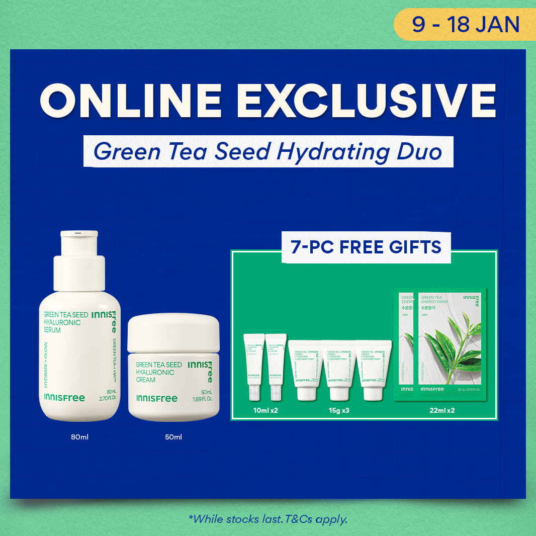 [7PCS GIFT] Green Tea Seed Hydrating Duo - Hyaluronic Serum, Barrier Repair Cream