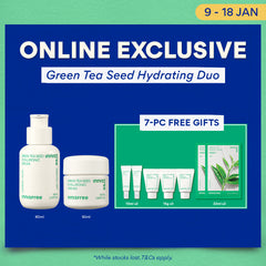 [7PCS GIFT] Green Tea Seed Hydrating Duo - Hyaluronic Serum, Barrier Repair Cream