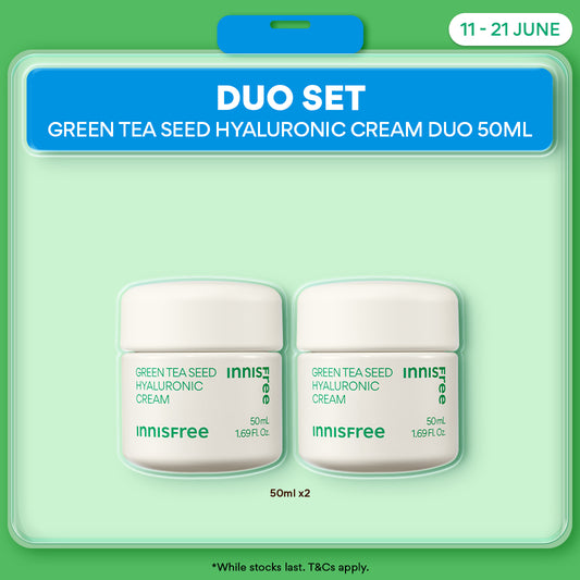 Green Tea Seed Hyaluronic Cream 50ml Duo - Hyaluronic acid, Hydration & Barrier Repair