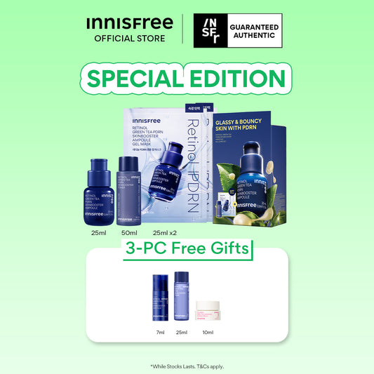 [3PCS GIFT] Green Tea PDRN All Care Set - Skin Booster Ampoule for Pores & Wrinkles