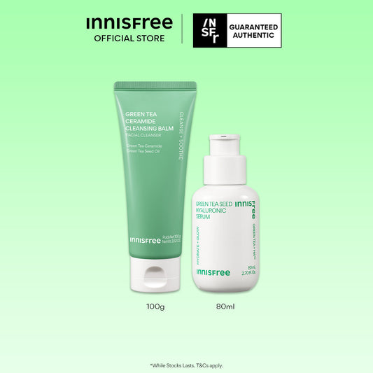 Green Tea Deep Cleansing & Hydration Set - Cleansing Balm, Hydrating Serum