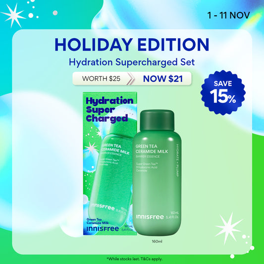 [HOLIDAY EDITION AVAILABLE] Supercharged Green Tea Ceramide Milk Set