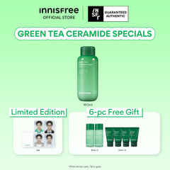 Green Tea Ceramide Milk 160ml + MINGYU ID Photo Set - 7PCS FREE Gift for Deep Hydration, Barrier Repair