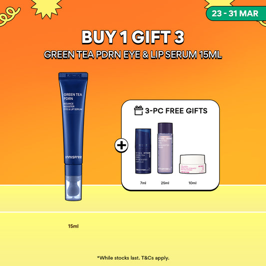 Green Tea PDRN Bounce Booster Eye & Lip Serum 15ml