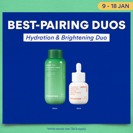 Hydration & Brightening Duo - Milk Essence, Dark Spots & Blemish Serum
