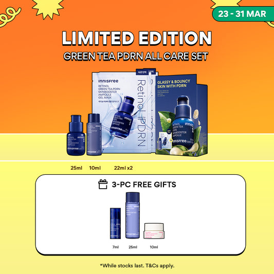 Green Tea PDRN All Care Set - Skin Booster Ampoule for Pores & Wrinkles