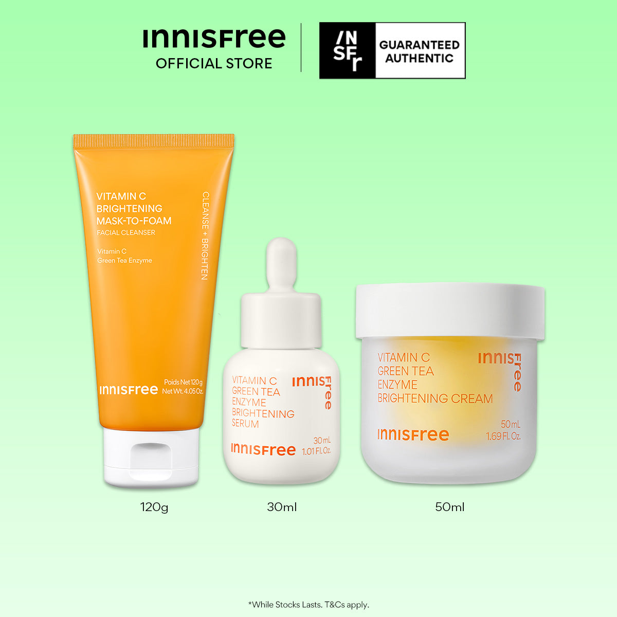 Vitamin C Brightening Daily Routine Set
