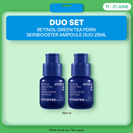 Green Tea PDRN Ampoule Duo - Skin Booster for Pores & Wrinkles
