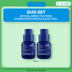 Green Tea PDRN Ampoule Duo - Skin Booster for Pores & Wrinkles