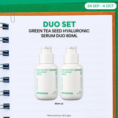 Green Tea Seed Hyaluronic Serum Duo 80ml - Hyaluronic acid, Hydration & Glow