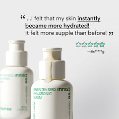 Green Tea Daily Hydration Set - Cleanser, Hyaluronic Serum, Ceramide Milk Toner & Cream