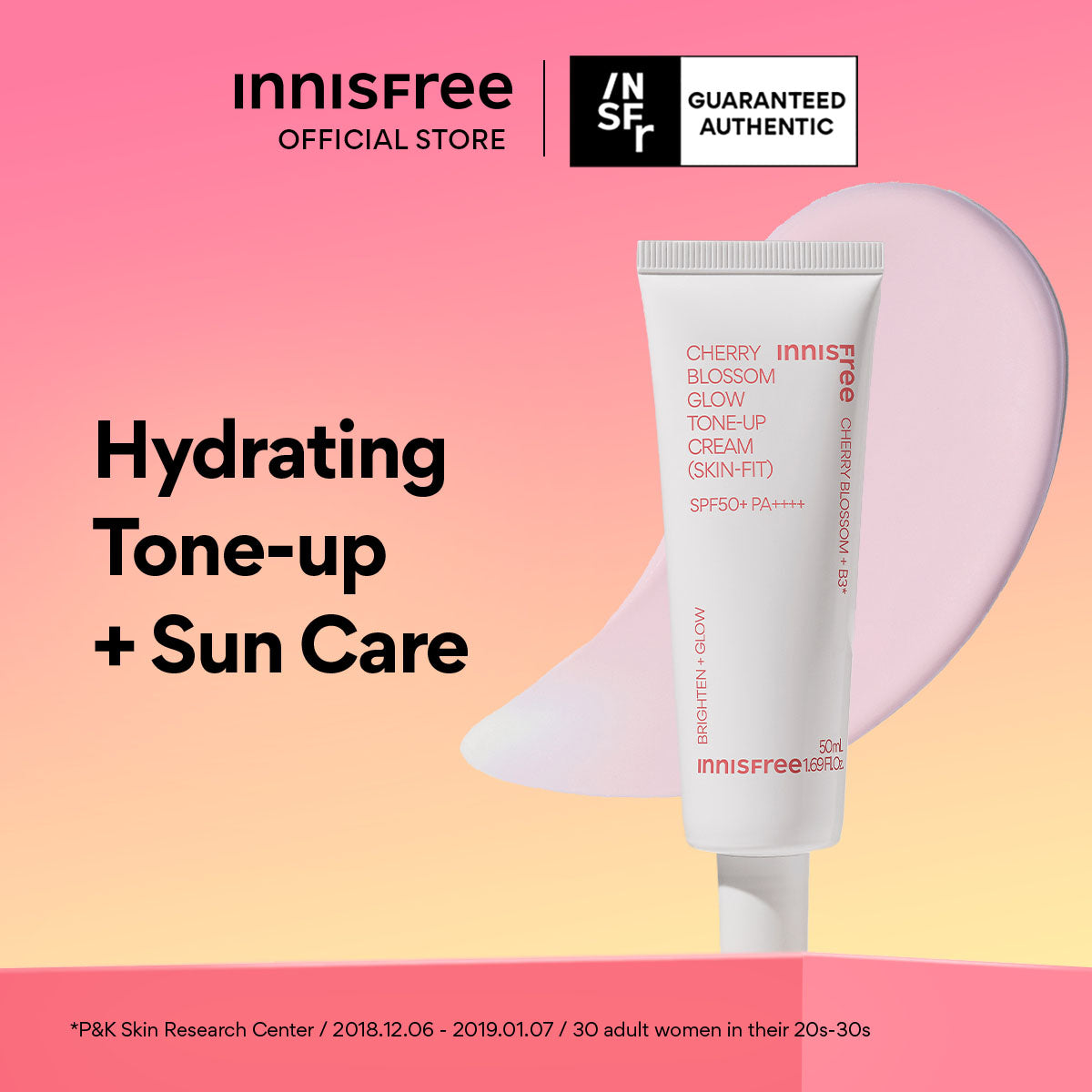 Cherry Blossom Glow Tone-up Cream (Skin-Fit) SPF50+ PA++++ 50ml