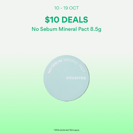 [10-19 Oct: $10 Deal] No-Sebum Mineral Pact 8.5g