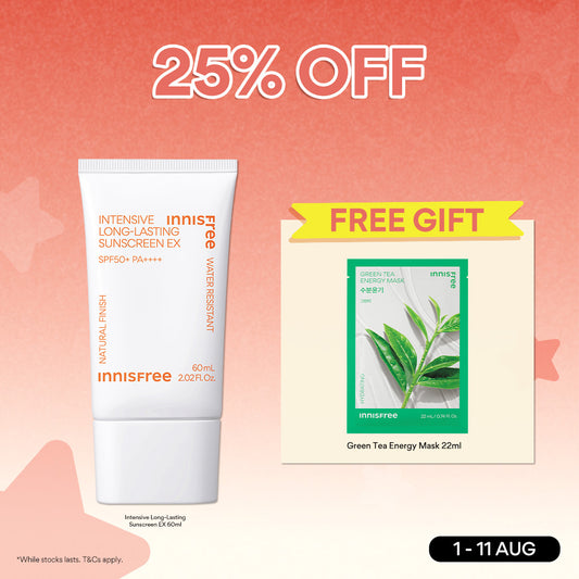 [1-11 AUG: 25% OFF + FREE GIFT] Intensive Long-lasting Sunscreen EX SPF50+ PA++++ 60ml