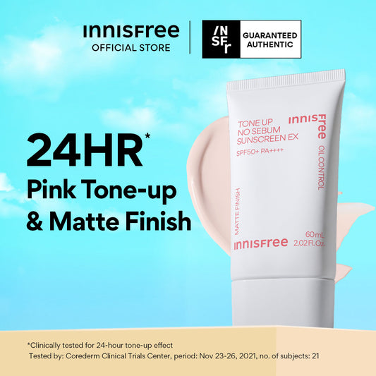 Tone Up No Sebum Sunscreen 60ml - Matte Tinted Sunscreen, Tone Up & Sebum Control