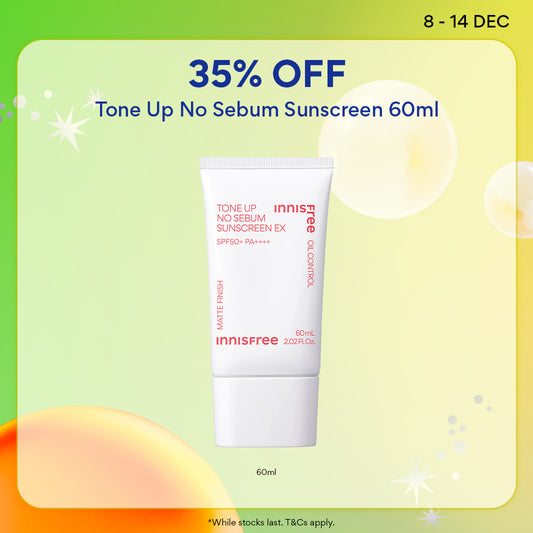 [12.12 Sale: 35% OFF] Tone Up No Sebum Sunscreen 60ml - Matte Tinted Sunscreen, Tone Up & Sebum Control