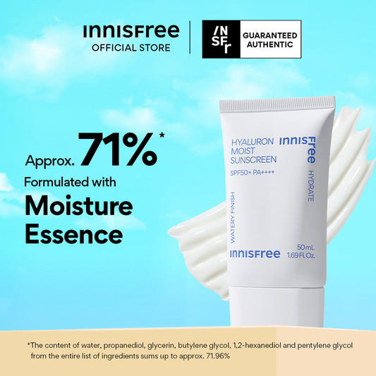 Hyaluron Moist Sunscreen 50ml - Light, Moisturising, No White Cast
