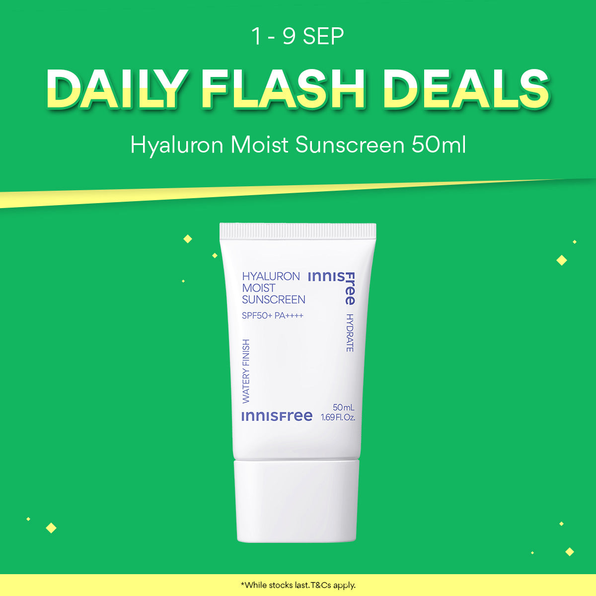 [6 SEP FLASH DEAL] Hyaluron Moist Sunscreen SPF50+ PA++++ 50ml