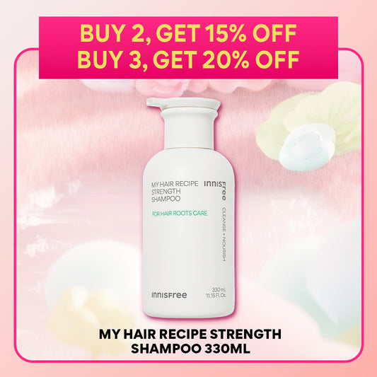 [22-28 Feb Payday Sale] My Hair Recipe Strength Shampoo [for Hair Roots Care] 330ml