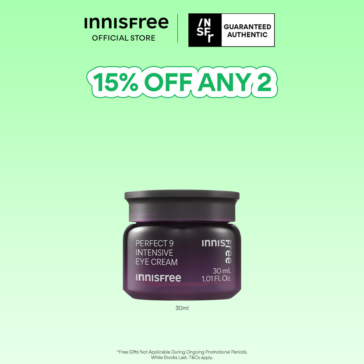 [BUY 2, EXTRA 15% OFF] Perfect 9 Intensive Eye Cream 30ml