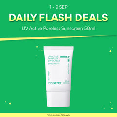 [9 SEP FLASH DEAL] UV Active Poreless Sunscreen SPF50+ PA++++ 50ml
