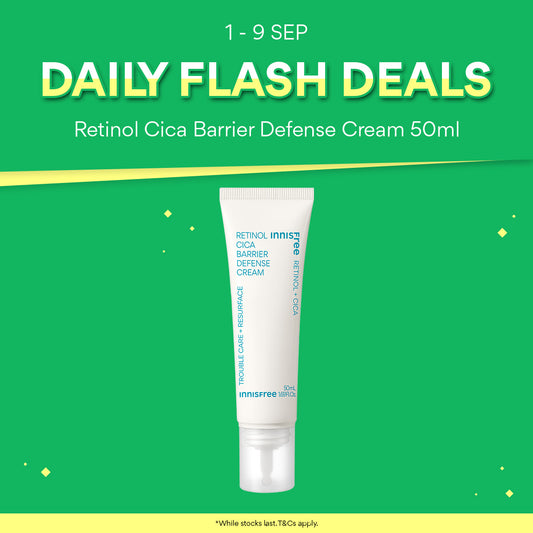 [FLASH DEAL] Retinol Cica Barrier Defense Cream 50ml – Moisturiser for Soothing Barrier Repair & Blemish Care