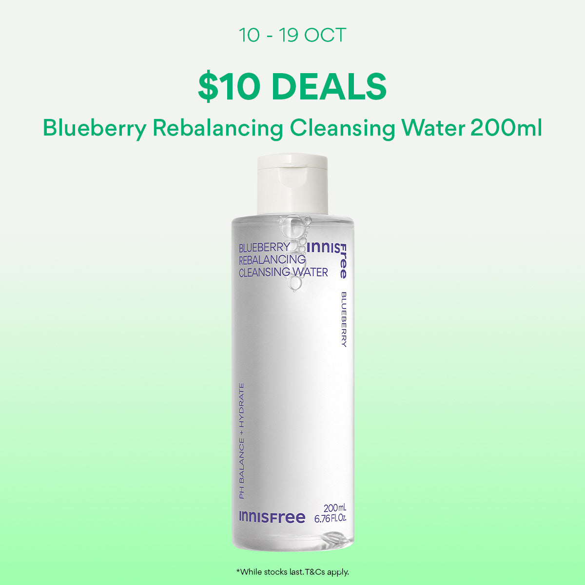 [10-19 Oct: $10 Deal] (Online Exclusive) Blueberry Rebalancing Cleansing Water 200ml