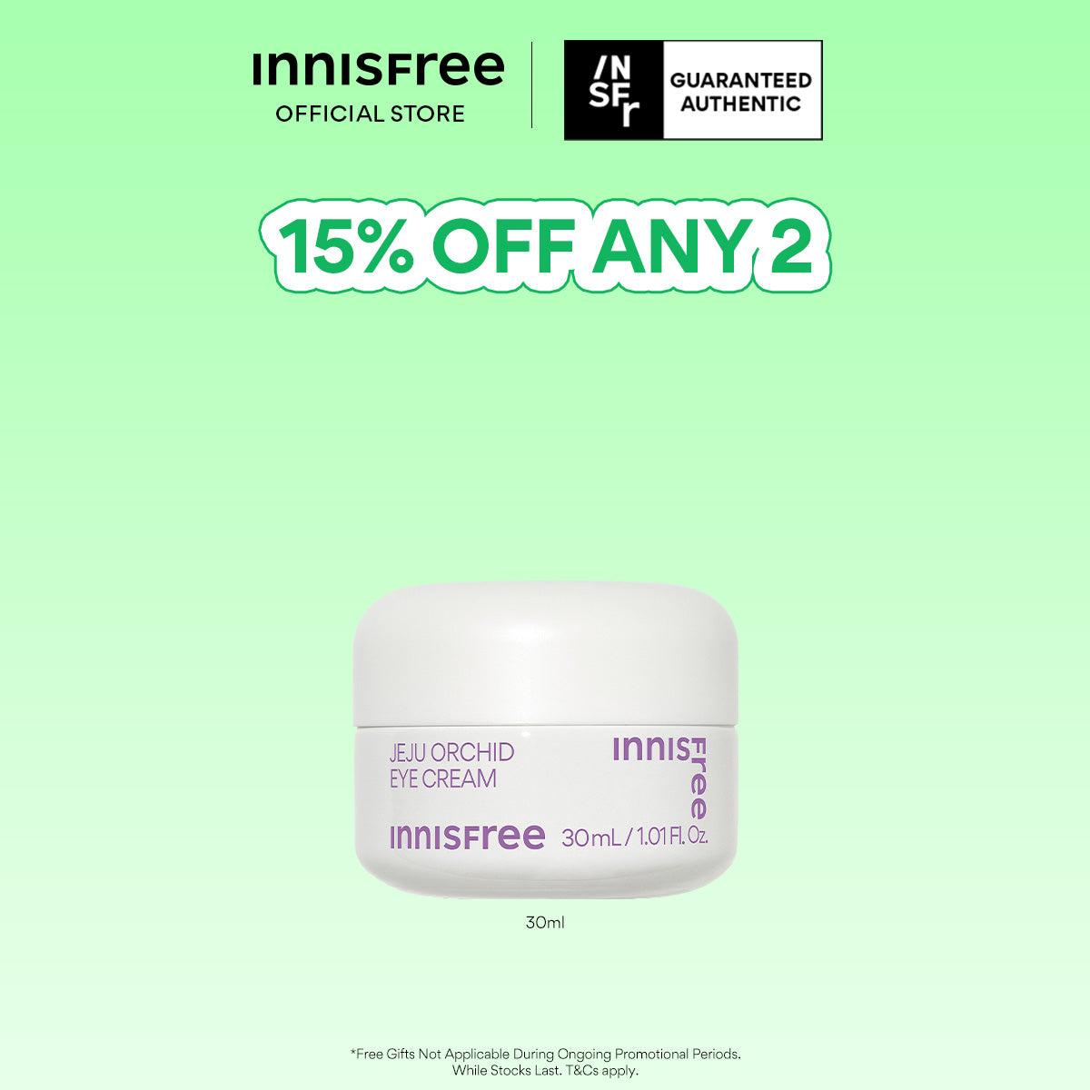 [BUY 2, EXTRA 15% OFF] Jeju Orchid Eye Cream 30ml