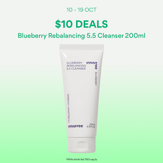 [10-19 Oct: $10 Deal] (Online Exclusive) Blueberry Rebalancing 5.5 Cleanser 200ml - For Healthy Skin pH & All Skin Types