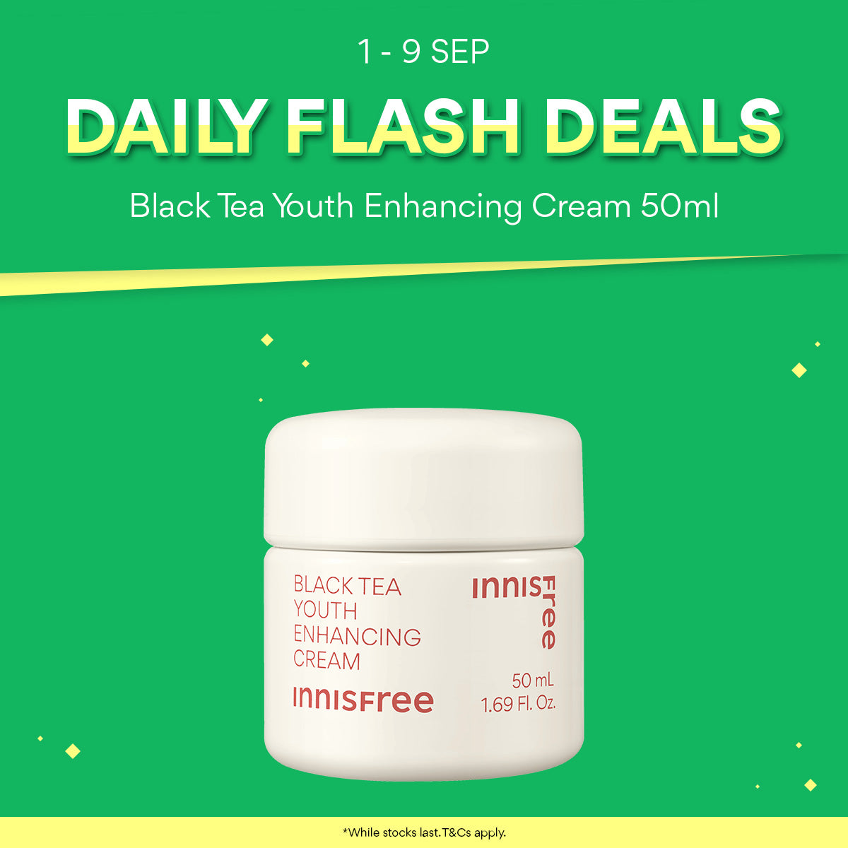[7 SEP FLASH DEAL] Black Tea Youth Enhancing Cream 50ml