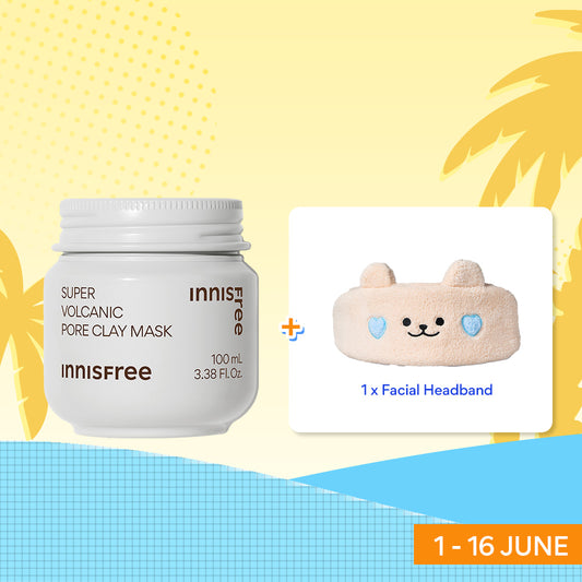 [BIG SALE SPECIAL: FREE FACIAL HEADBAND] Super Volcanic Pore Clay Mask 100ml