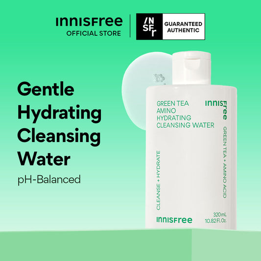 Green Tea Amino Hydrating Cleansing Water 320ml - Hydrating Micellar Water for Daily Cleansing
