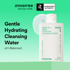 Green Tea Amino Hydrating Cleansing Water 320ml - Hydrating Micellar Water for Daily Cleansing