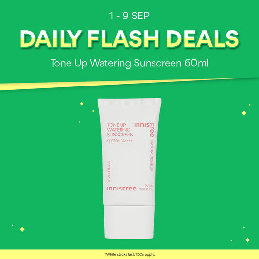 [2 SEP FLASH DEAL] Tone Up Watering Sunscreen SPF50+ PA++++ 60ml | Tinted sunscreen